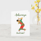 Bharatanatyam Grußkarte, Arangetram-Karte Karte (Gelbe Blume)