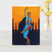 "Bharatanatyam " Karte (Gelbe Blume)