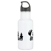 Bharatanatyam-Tänzer Edelstahlflasche (Rückseite)