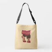 Bharatanatyam Tänzer füttern Design personalisiert Tragetaschen Mit Langen Trägern (Rückseite)