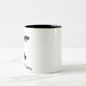 Bharathaiyar Accham Illai Tamil-Dichter Zweifarbige Tasse (Mittel)