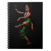 Bharathanatyam Tanz -130 Notizblock (Vorderseite)