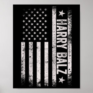 Bheimer 2024 Harris W Usa Flag Politisch Poster