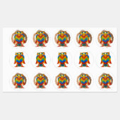 bherunda bird etiketten (Blatt)