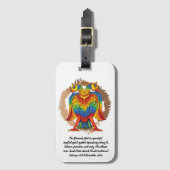 bherunda bird gepäckanhänger (Vorderseite Vertikal)