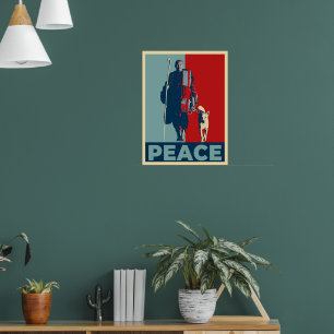 Bhikkhu Pannakara und Peace Dog Aloka Poster