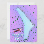 Bhimtal Lake Bhimtal India Reiseplakat. (Rückseite)