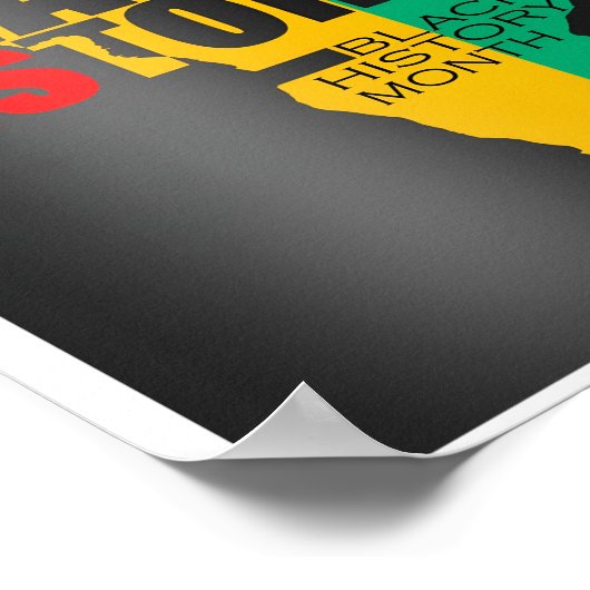 Bhm Black History Poster (Ecke)