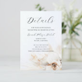 BHO Neutral Floral Details Card Begleitkarte (Stehend Vorderseite)