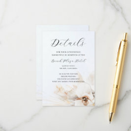 BHO Neutral Floral Details Card Begleitkarte