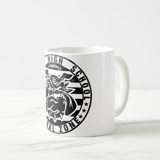 BHS Bulldogs (verwittert - schwarz) Kaffeetasse (VorderseiteRechts)
