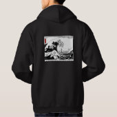 BHS-Crew - Schwarze Hoodie mit Wellendesign auf de (Rückseite)