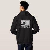 BHS-Crew - Schwarze Hoodie mit Wellendesign auf de (Schwarz voll)