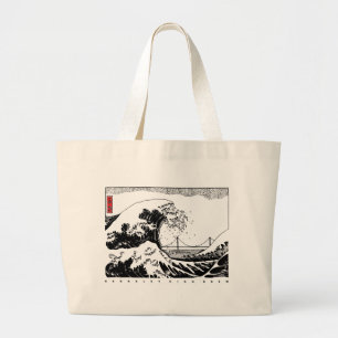BHS Crew Tote Tasche mit Wave Design + Boat Logo