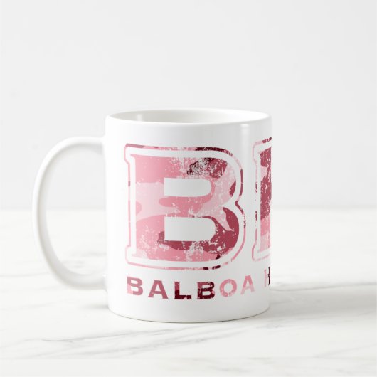 BHS Texturiert (Camouflage pink) Kaffeetasse (Links)