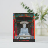 Bhudda-Statue in Busan, Südkorea Postkarte (Stehend Vorderseite)