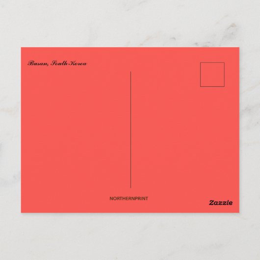 Bhudda-Statue in Busan, Südkorea Postkarte (Rückseite)