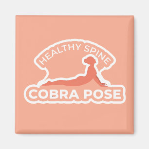 Bhujangasana Kobra-Haltung • Healthy Spine Yoga Magnet