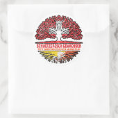 Bhutan Bhutanisch Schweizer Schweiz Baum Wurzel Runder Aufkleber (Tasche)