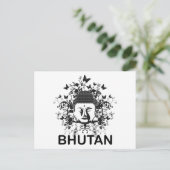 Bhutan Buddha Postkarte (Stehend Vorderseite)