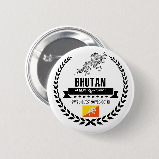 Bhutan Button (Vorne & Hinten)