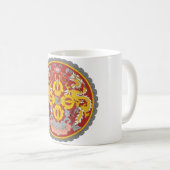 Bhutan-Emblem Kaffeetasse (VorderseiteRechts)