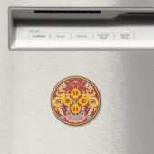 Bhutan-Emblem Magnet (In Situ (Geschirrspüler))