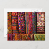 Bhutan fabrics for sale postkarte (Vorne/Hinten)