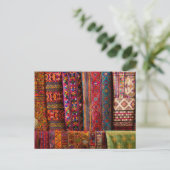 Bhutan fabrics for sale postkarte (Stehend Vorderseite)