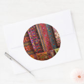 Bhutan fabrics for sale runder aufkleber (Umschlag)