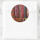 Bhutan fabrics for sale runder aufkleber (Tasche)