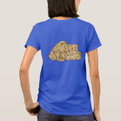 Bhutan Flag and Map dk T - Shirt (Rückseite)