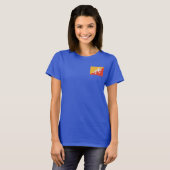 Bhutan Flag and Map dk T - Shirt (Vorne ganz)