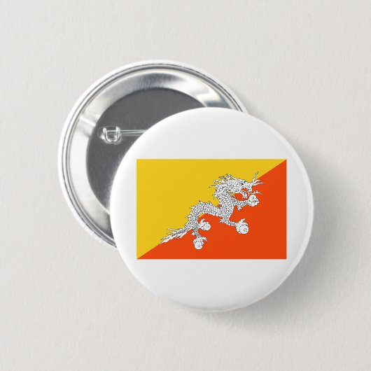 Bhutan Flag Button (Vorne & Hinten)