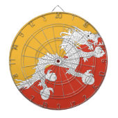 Bhutan Flag Dartscheibe (vorne)