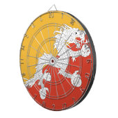 Bhutan Flag Dartscheibe (Vorderseite rechts)