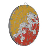 Bhutan Flag Dartscheibe (Vorderseite Links)
