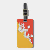 Bhutan Flag Gepäckanhänger (Vorderseite vertikal)