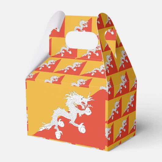 Bhutan Flag Geschenkschachtel (Rückseite)