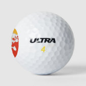 Bhutan Flag Golfball (Logo)