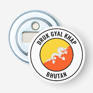 Bhutan Flag Gorgeous Patriotic Bottle Opener Flaschenöffner