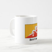 Bhutan Flag Kaffeetasse (Vorderseite Links)