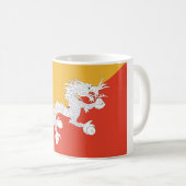 Bhutan Flag Kaffeetasse (VorderseiteRechts)