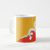 Bhutan Flag Kaffeetasse (Vorderseite Links)