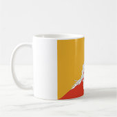 Bhutan Flag Kaffeetasse (Links)