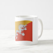 Bhutan Flag Kaffeetasse (VorderseiteRechts)