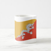 Bhutan Flag Kaffeetasse (Mittel)
