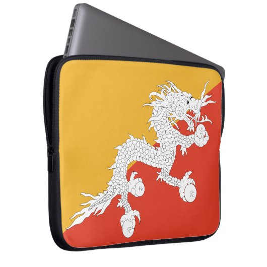 Bhutan Flag Laptopschutzhülle (Vorne Rechts)