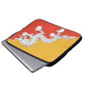 Bhutan Flag Laptopschutzhülle (Vorne Knopf)