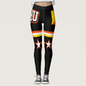 Bhutan Flag Leggings (Vorderseite)